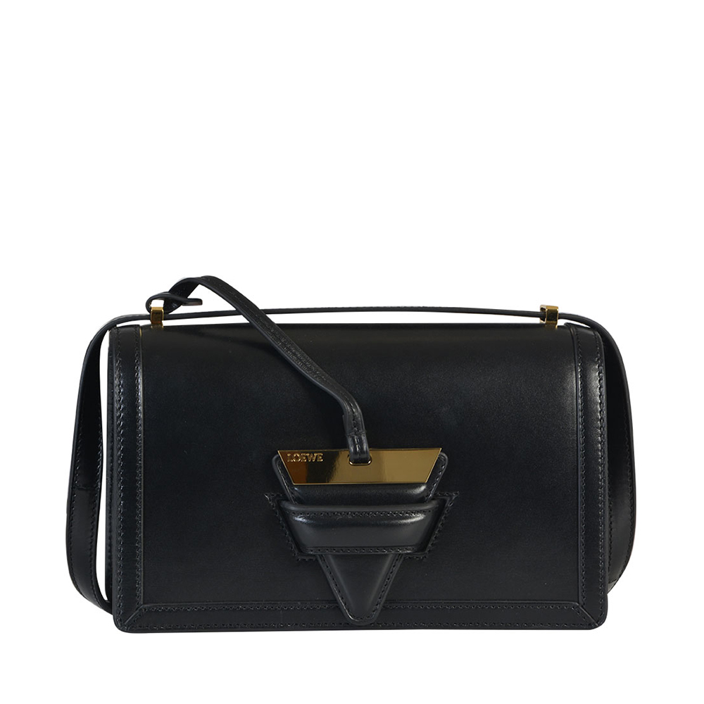 【欧洲直发 香港中转】loewe 罗意威 女包 牛皮 单肩斜挎包 时尚黑