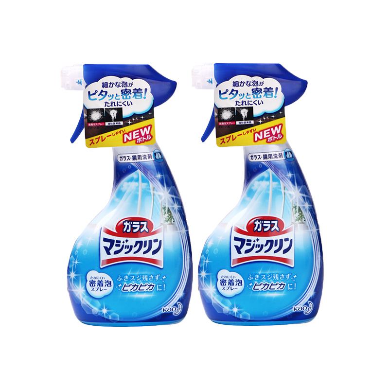 【2瓶】日本 kao 花王 玻璃/镜子专用亮光清洁剂 400ml