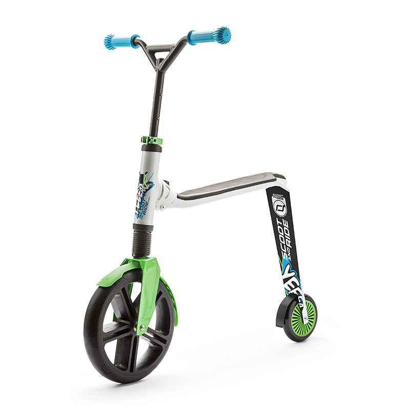 奥地利scoot ride酷骑儿童滑板车骑滑可坐二轮青少年代步5岁以上(蓝